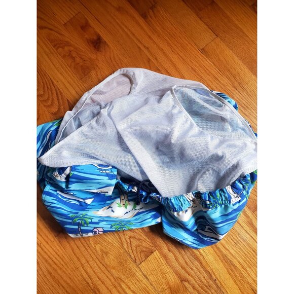 Vineyard Vines Mens Island Print Swim Trunks XL Blue Quick-Dry Mesh Lining - Picture 12 of 12